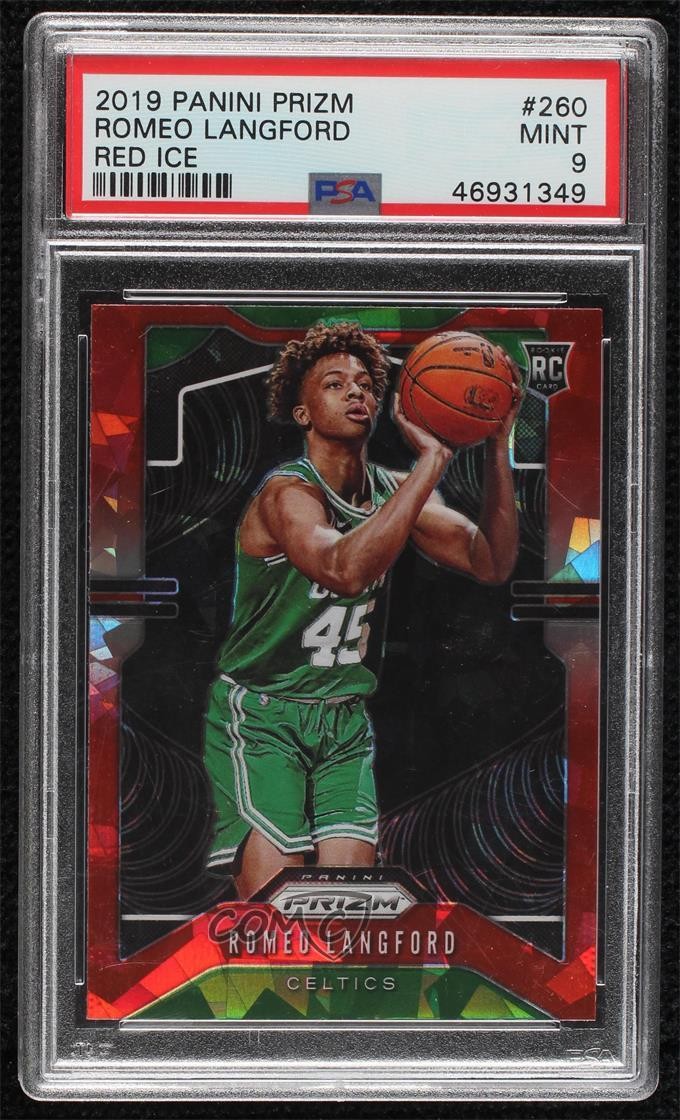 2019-20 Panini Prizm Rookie Red Ice Prizm Romeo Langford #260 PSA 9 MINT zt7