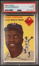 1954 Topps Jackie Robinson #10 PSA 4 Brooklyn Dodgers HOF
