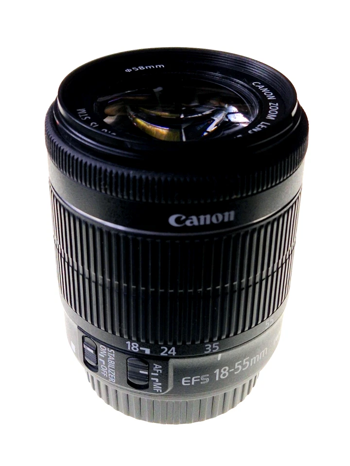 CANON 18-55mm 1:3.5-5.6 IS STM Objektiv EF-S Bajonett APS-C 18 55 Zoom Lens EFS - Bild 1 von 2