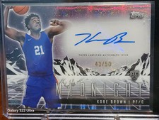 Kobe Brown 2024 Topps Midnight Rookie Horizon Signatures #RHS-KOB 43/50 Clippers