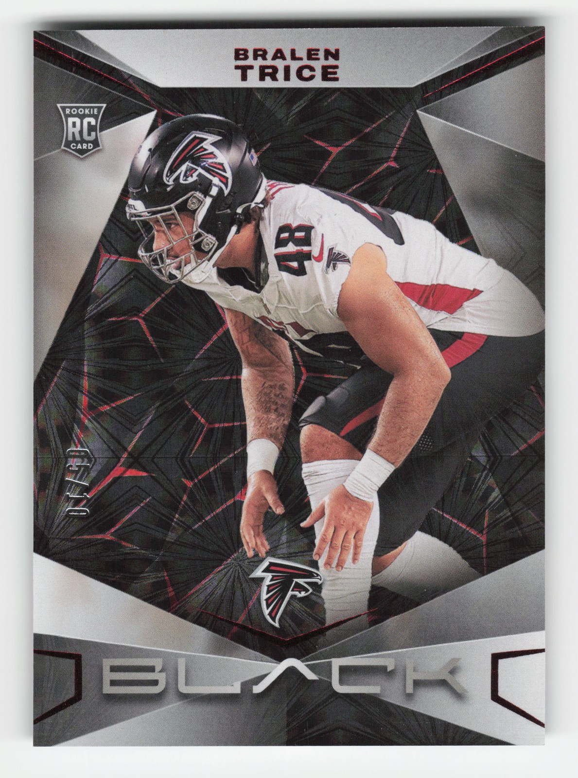 2024 Panini Black #111 Bralen Trice Gold #/10 RC Rookie Prizm SSP