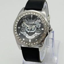 Mens MARK ECKO Silver Tone Crystal Accent All...
