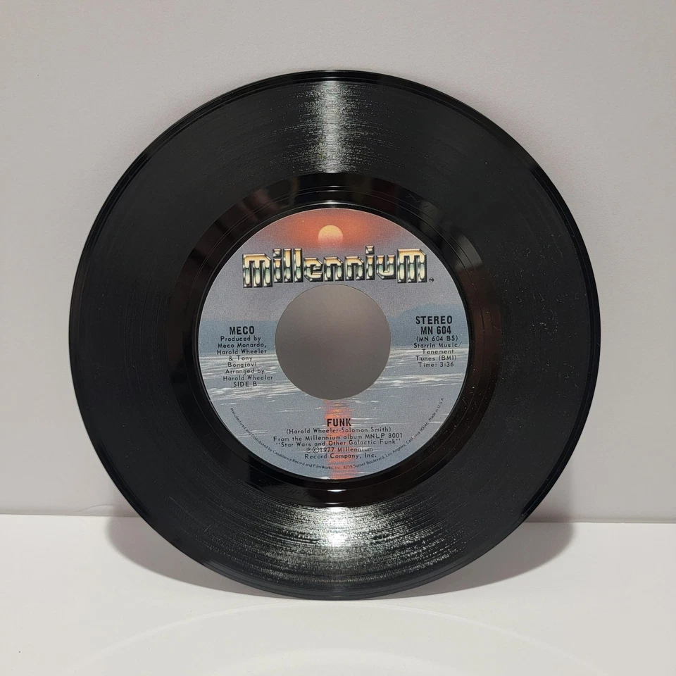 MECO Star Wars Theme Cantina Band 45 7" FUNK DISCO SOUL Record Vinyl Excellent  - Image 3 of 4