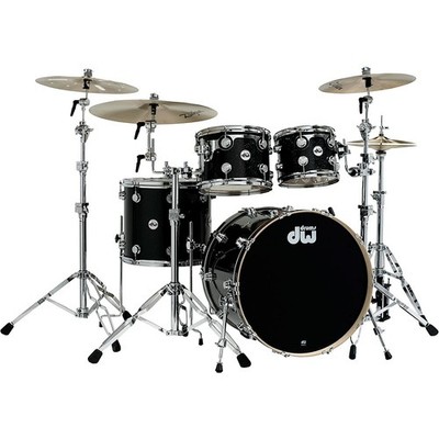 DW SSC Collector's Series 4-Piece Shell Pack Black Ice Chrome Hardware