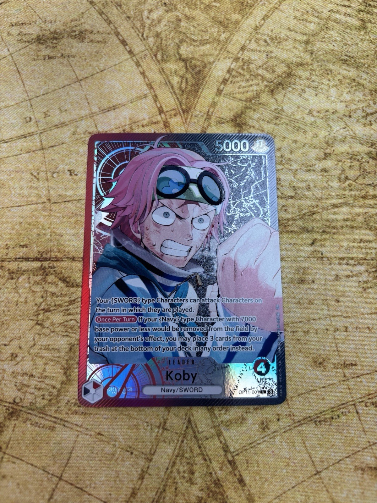Koby Leader OP11-001 One Piece a Fist of Divine Speed