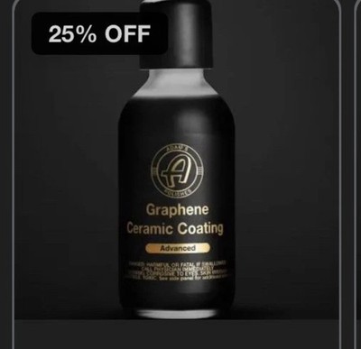 SALE -Adam s  Advanced Graphene Ceramic Coating 60ML. Up To 9 Years.