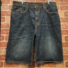 Levi Strauss Co 569 Men's Baggy Denim Blue Cotton Shorts Size 38