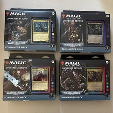 Universes Beyond Warhammer 40K 40,000 Commander Deck Case (Set of 4) MtG New