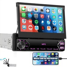 Autoradio Bluetooth 1 Din 7" Bildschirm IPS Touchscreen Radio BT FM USB AUX