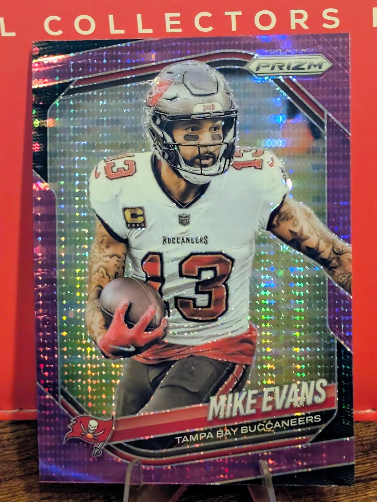 2025 Panini Prizm - Mike Evans #225 Purple Pulsar Prizm Tampa Bay Buccaneers