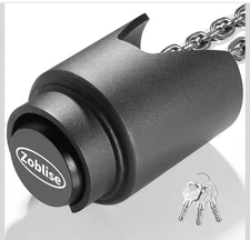 Trailer Hitch Locks 2 Inch, Trailer Coupler Lock Heavy Duty, with 3 Keys