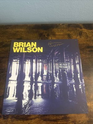 #ad Brian wilson exclusive edition signed no pier pressure lp beach boys Autograph $174.99
