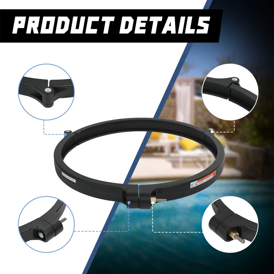 DEX2421JKIT Tension Control Clamp w/ Tank Seal Hayward Cartridge Filter Clamp - Image 2 of 4