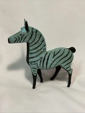 Hagen Renaker Black Bisque Zebra Figurine 1959 Mid Century Modern Art Pottery