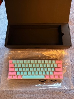 Clix x Matrix 60% Mechanical Gaming Keyboard Cotton Candy RGB   Limited Edition