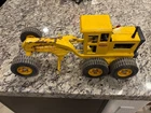 1970s Tonka Road Grader Pressed Steel Yellow Black Construction Toy vintage
