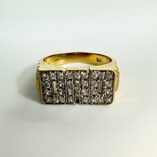 9ct Yellow Gold DAD Stone Ring