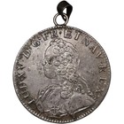 Louis XVI Ecu Aux Branches D'olivier 1726 9 Rennes. Pendentif. Argent. 29.58 Gr