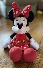 Minnie Mouse 20" Plush Toy Red Polka Dot Dress and Bow Disney 2016