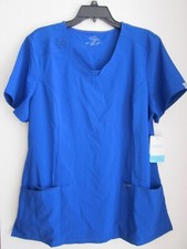 Cherokee Infinity Womens Contemporary Fit Scrub Round Neck Top 2624A Size Large