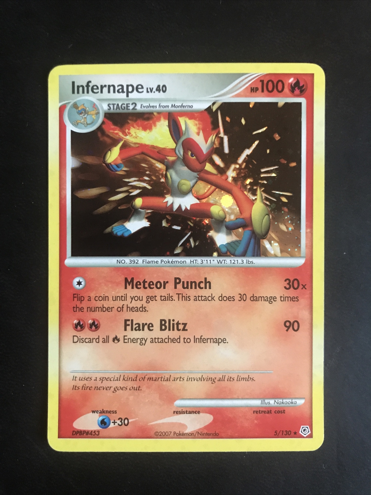 Infernape Holo - 5/130 Diamond & Pearl Base - EX/NM