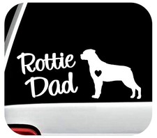 Adesivo decalcomania razza cane Rottie Dad Rottweiler accessorio regalo animale domestico art M1142