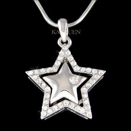 Collier pendentif cristal en étoile - Swarovski main image 0