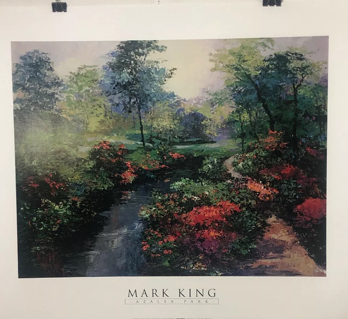 FINE ART LITHOGRAPH: Mark King - Azalea Park - 29 X 34 | eBay