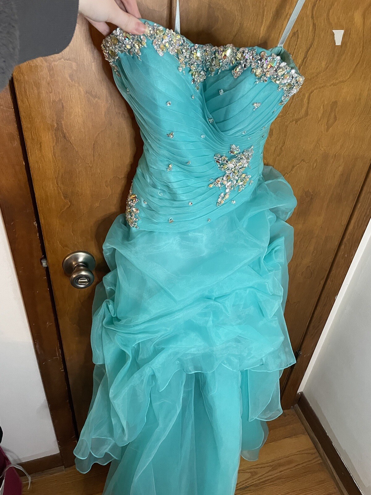 Turquoise Prom Dress - image 2