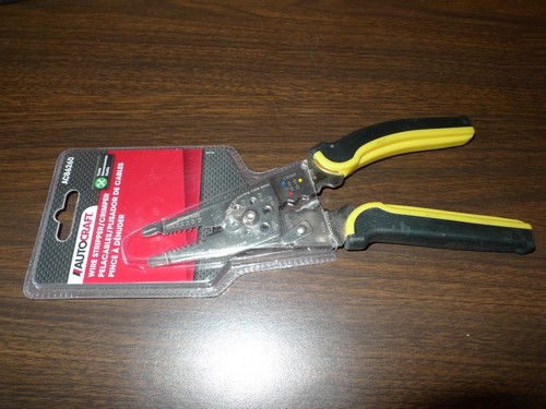 AUTOCRAFT AC86260 9" Spring Loaded Wire Stripper/Crimper