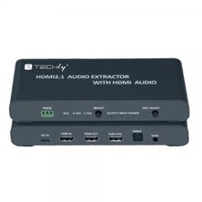 Techly Estrattore Audio HDMI 2.1 LPCM7.1 ARC 8K Audio 3.5'' e Toslink SPDIF