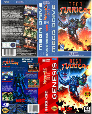 Mega Turrican UK PAL US Megadrive Box Art Sleeves Insert Case | eBay