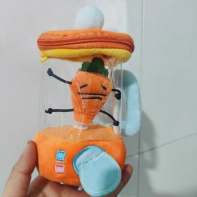 Carrot Blender Toy – Peluche Carotte Qui Tourne En Tirant La Corde – 15 Cm – Jouet Sensoriel Et Drôle Pour Enfants