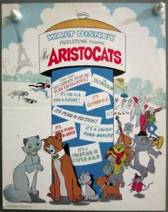 Details About G8274 The Aristocats Walt Disney Original Uk Pressbook - 