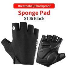 ROCKBROS Summer Half Finger Gloves Breathable Shockproof Cycling Gloves Mittens