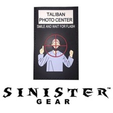SINISTER GEAR "TALIBAN PHOTO CENTER" PATCH PVC - vrai McCoy, fabriqué aux USA !
