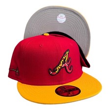 New Era Atlanta Braves 2 Tone 59FIFTY Fitted Hat Cap Tomahawk Side Patch 7 1/8