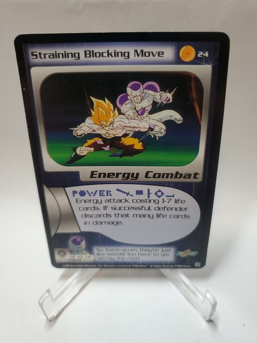 Straining Blocking Move - Dragon Ball Z DBZ CCG Score Card | eBay