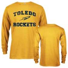 University of Toledo Rockets Retro Distressed Toledo Long Sleeve Tee T-Shirt