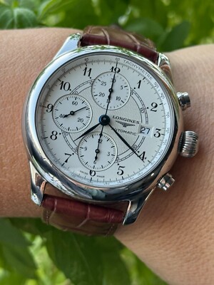 Longines Chronograph Automatic Watch 130th Anniversary Mens Swiss Made L2.615.4