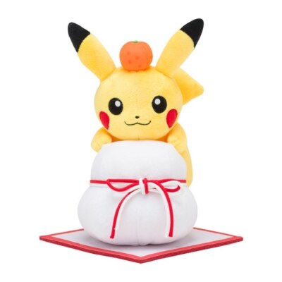 NEW Pokemon Center Original Plush Toy Pikachu & Kagami Mochi
