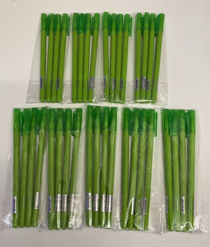 36 x Paperchase Green Pipe Tip Pen Ballpoint Pen Stationary Craft School - Photo 1 sur 5