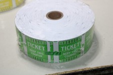 Raffle Tickets Double Roll 2000 Tickets Consecutively Numbered 50/50 ...