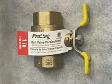 B&K Products 107-825TNL Proline BrassT-Handle Full Port Ball Valve 1 FIP in.