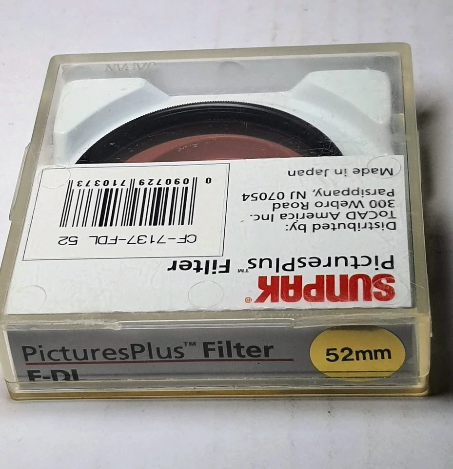 Genuine 52mm FL-D Glass Lens Filter 52 mm Fluorescent FLD FL-Day Sunpak - Image 2 of 2