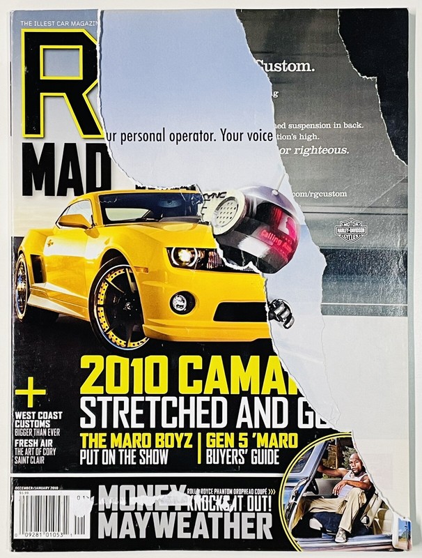 Rides Hip Hop Auto/Car Magazine: Dec/Jan 2010 Issue - DAMAGED Mayweather Cover 