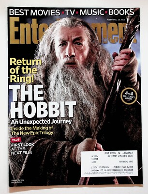 2012 December 14 Entertainment Weekly Magazine The Hobbit Tommy Lee Jones