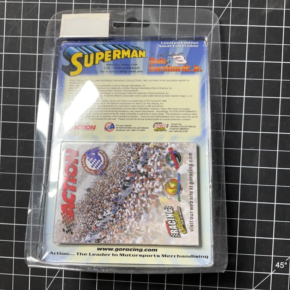 DALE EARNHARDT, JR Superman Racing NASCAR #3 Chevy Monte Carlo 1/64 LTD ED 1999 - Image 3 of 3