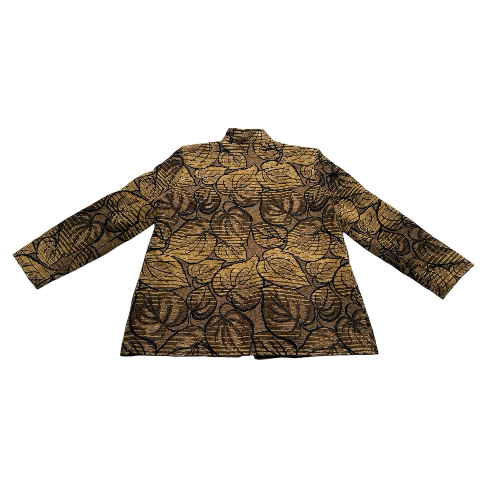 PONY Blazer giacca arazzo coprispalle autunno foglia marrone cavallo dipinto vintage donna XL