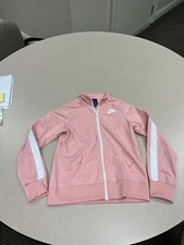 Nike Dri-FIT Front Zip Sweatshirt Jacket Pink Girls XL Fits Women s Small 148